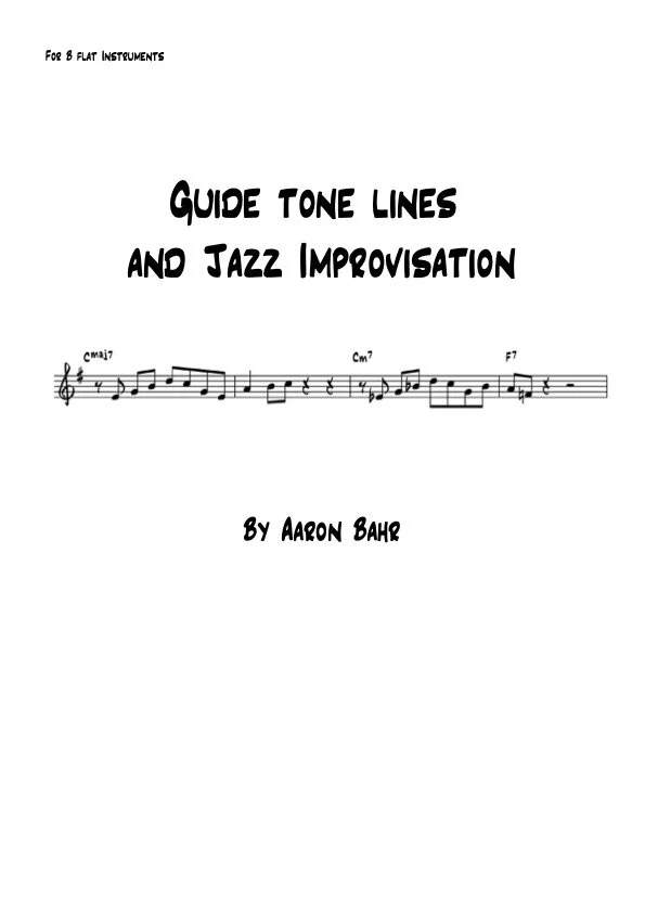 Jazz Education — Aaron Bahr Music